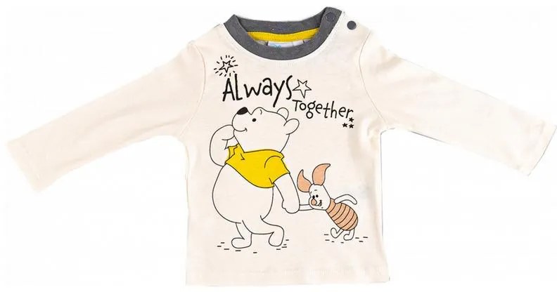 Disney Winnie de Pluș tricou pentru bebeluși, top 2 bucăți 86/92 cm