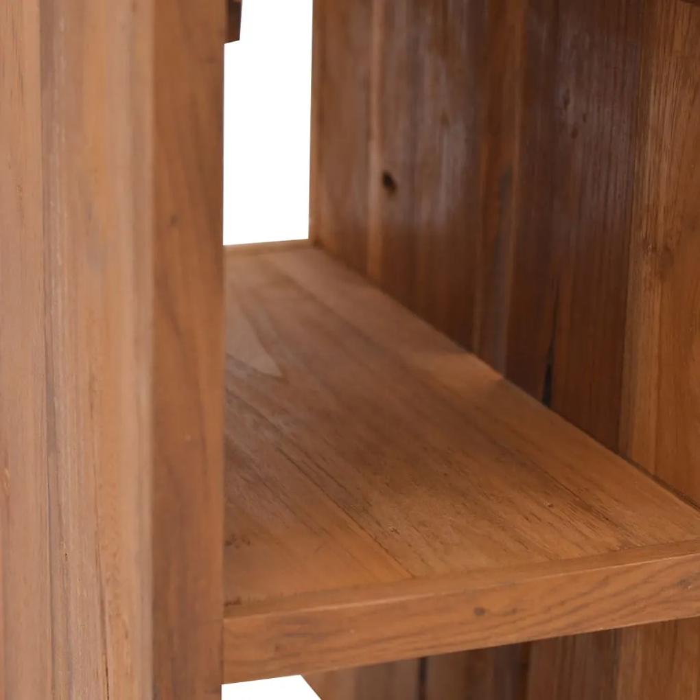 Noptiera, 20x35x50 cm, lemn masiv de tec