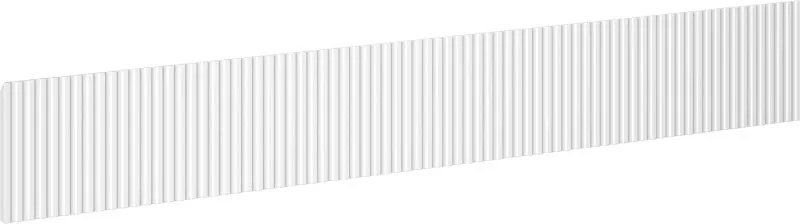 Mexen Rivel front canelat pentru corp de dulap de baie 120 x 20 cm, alb mat - 91A20-1200-235-1-01