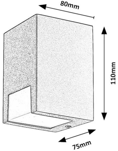 Aplică de exterior Rabalux 77054 CERNON 1xGU10/7W/230V IP44 negru