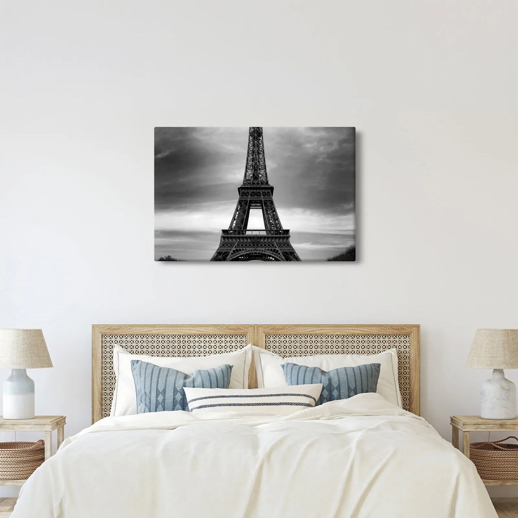 Tablou - Mașină roz în Paris (90x60 cm)