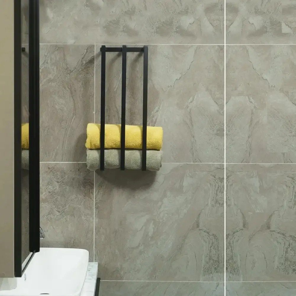 Suport prosop , din metal pentru baie, 60 cm