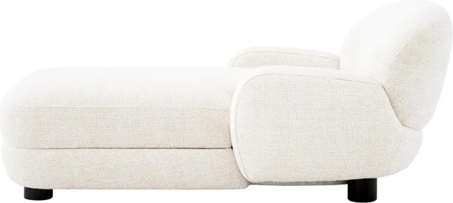Pat de zi tip sezlong design LUX Udine, Lyssa off-white