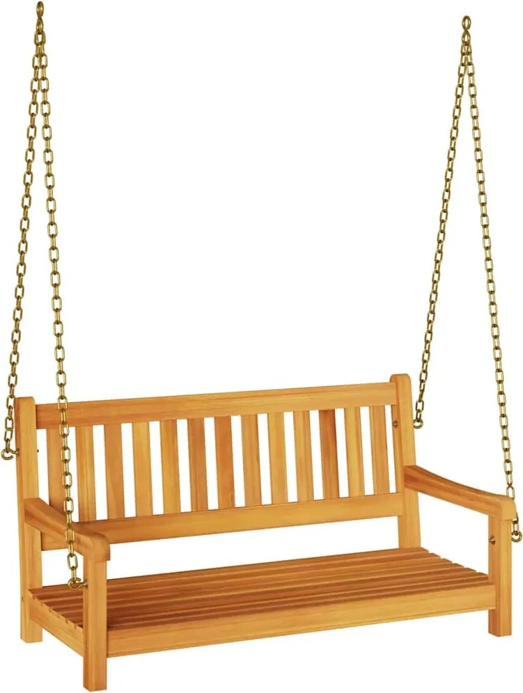 vidaXL Bancă swinging Maro 110 x 56 x 58.5 cm Lemn Solid de Acacia