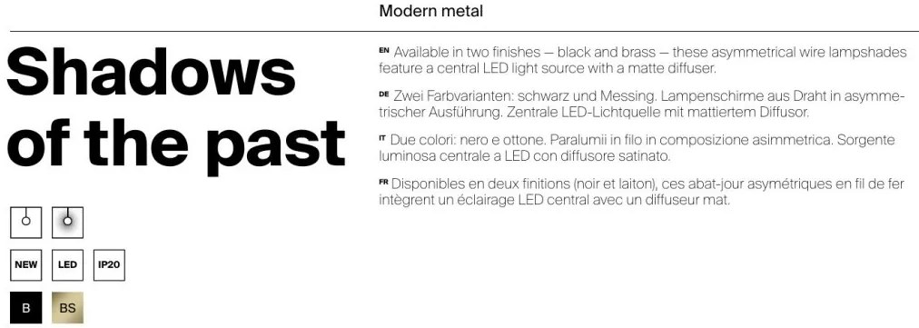 Lustra Suspendata LED, Alama, Shadows of the past