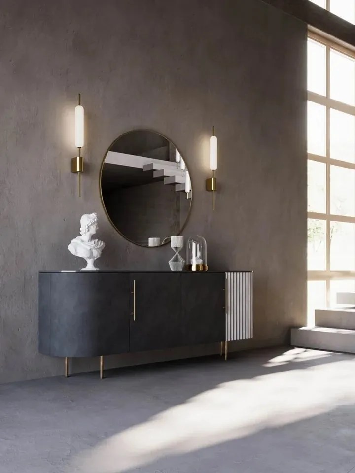 Aplica de perete LED design LUX, fabricata manual TYPHA
