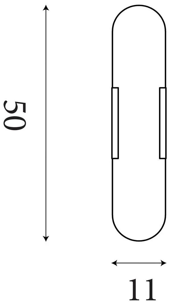 Aplica LED de perete baie rasina marmura Opaline L-50cm