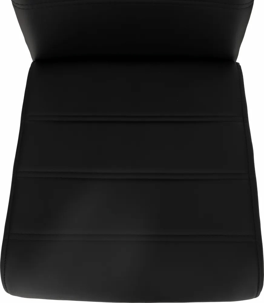 Scaun dining, negru / crom, VATENA