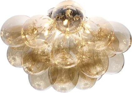 ByRydens 4202610-5503 - Plafonieră GROSS, 6 x G9, 8 W, 230 V, fumuriu/maro, Ø70 cm