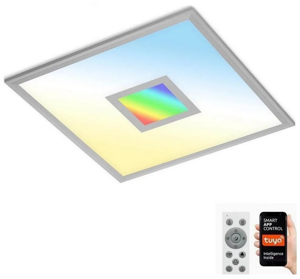 Plafonieră LED RGB dimabilă Brilo CENTRO LED/24W/230V Wi-Fi Tuya + telecomandă