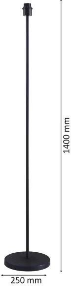 Lampadar LED TUNJA, 1x E27, 20W, 230V, Ø 38 cm, negru/gri