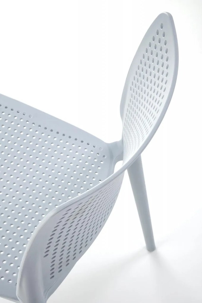 Scaun din plastic K514 albastru deschis