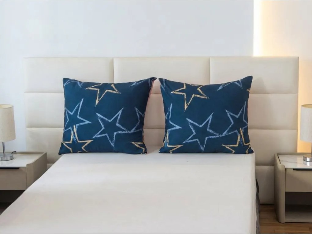 Fata de perna din microflanel STARMISS 40x50 cm, albastru inchis