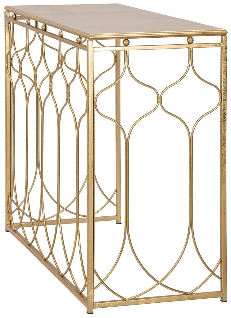 Consola Arab, Mauro Ferretti, 96.5x41x78 cm, fier, auriu
