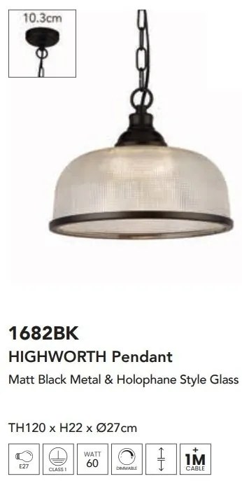 Lustra, Pendul design clasic Highworth