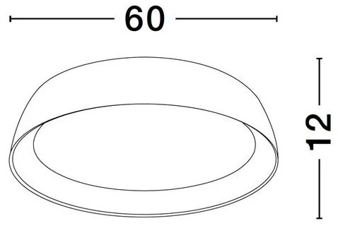 Plafoniera LED design modern SIGI D-60cm