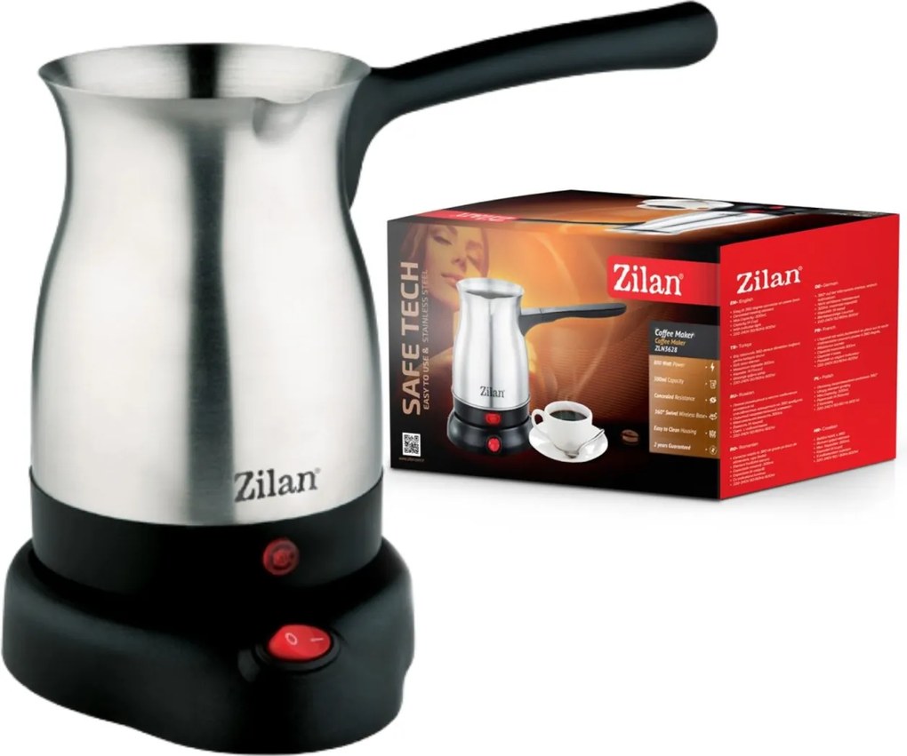 Ibric electric pentru cafea Zilan ZLN3628, Putere 800W, Capacitate 6 cesti