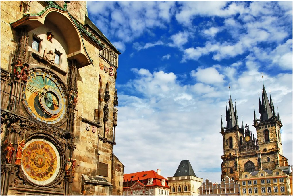 Tablou - Ceasul astronomic din Praga (90x60 cm)