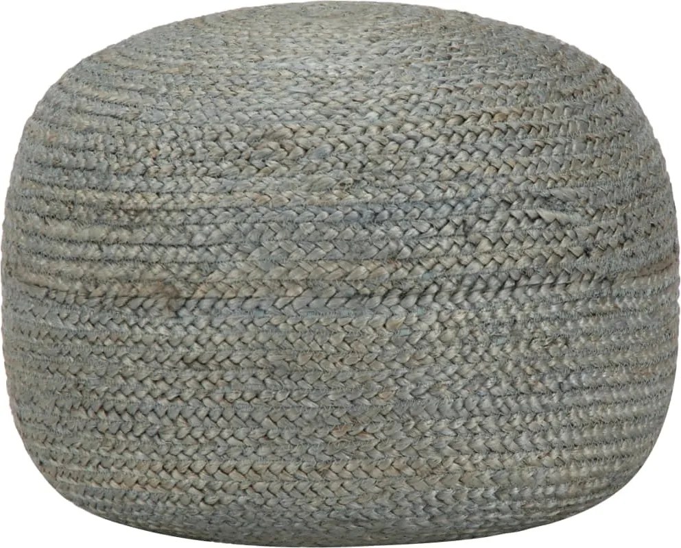 vidaXL Taburet lucrat manual, verde olive, 45x30 cm, iută