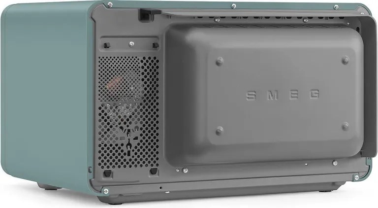 Cuptor cu microunde combinat cu aer cald SMEG Collezione MOC02EGMEU, 900 W, 27 l, 25 de programe, închidere lină, setări personalizate, verde