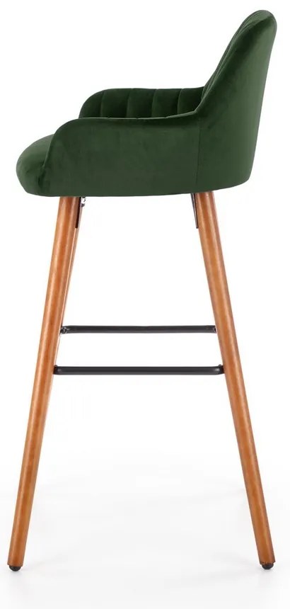Scaun de bar Alessia, verde închis
