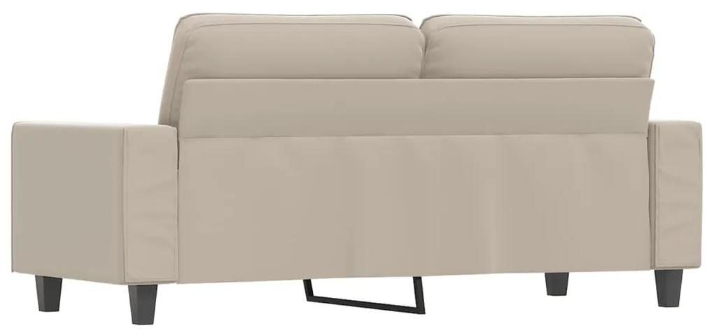 Canapea cu 2 locuri, crem, 140 cm, tesatura microfibra Crem, 174 x 77 x 80 cm