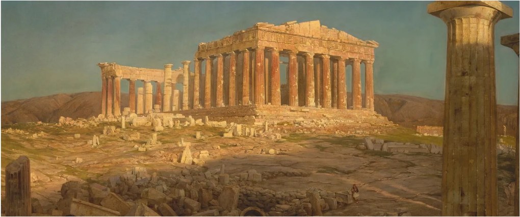 Tablou - Frederic Edwin Church, The Parthenon, reproducere (120x50 cm)