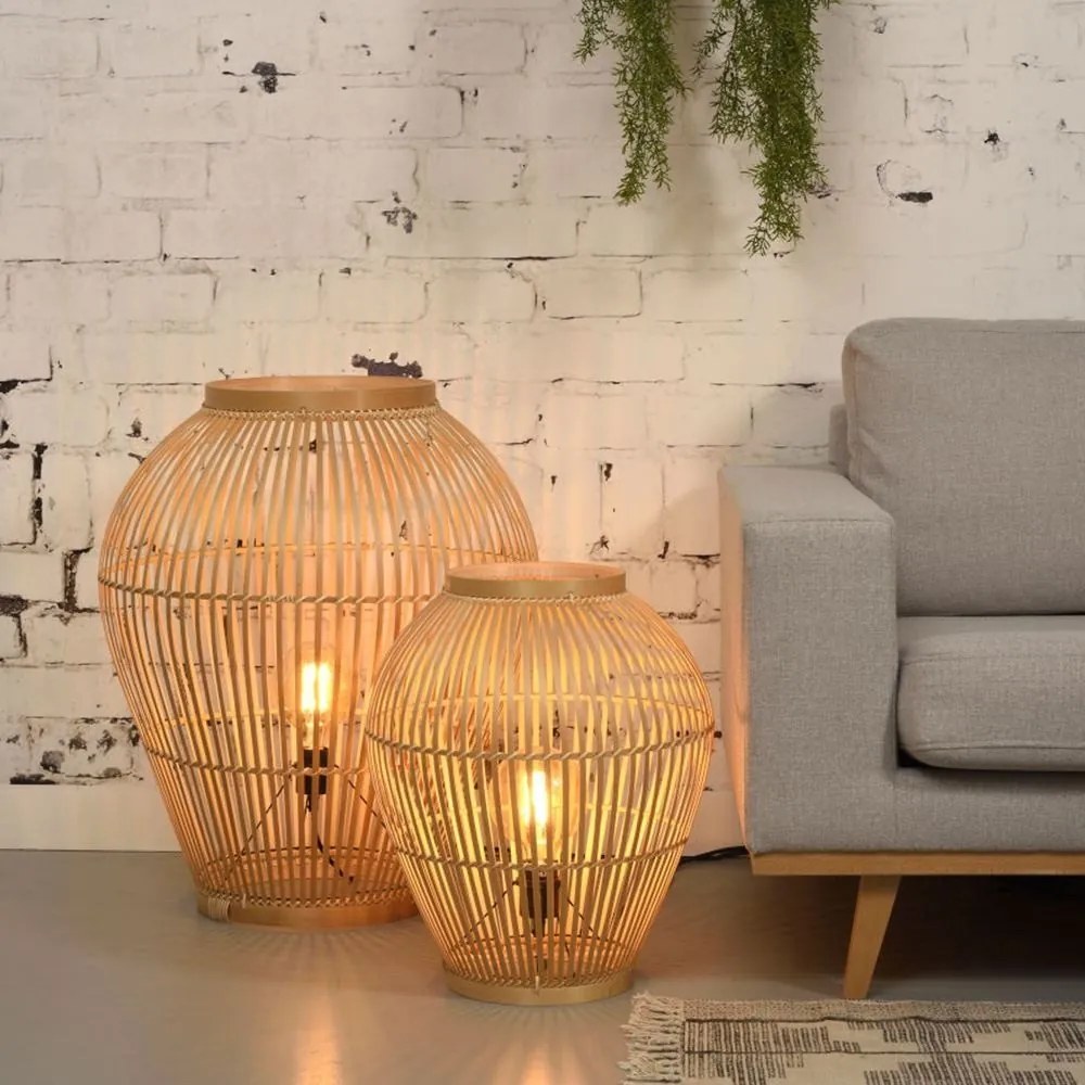 Lampa de podea Tuvalu bamboo natural, S TUVALU/F50/N