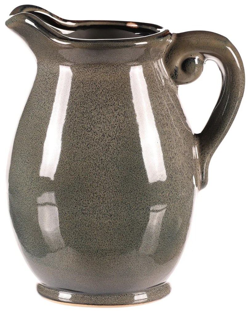 Cana ceramică gri, 15 x 16 x 23 cm, medie, 23 cm
