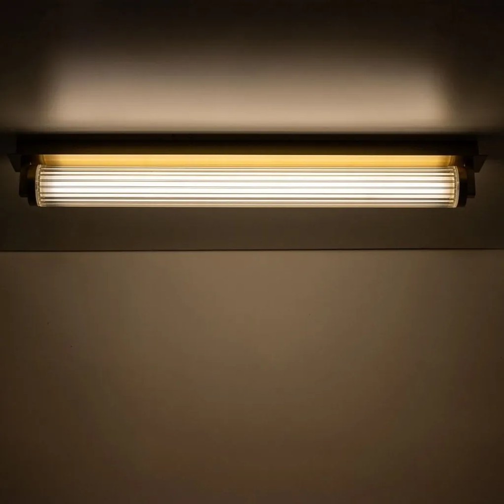 Aplica de perete LED smart cu telecomanda COMO alama periata