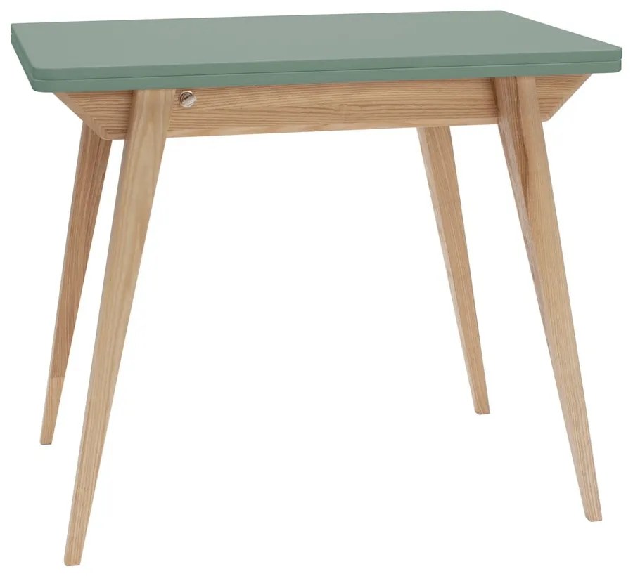 Masă de dining extensibilă cu blat verde 65x90 cm Envelope – Ragaba