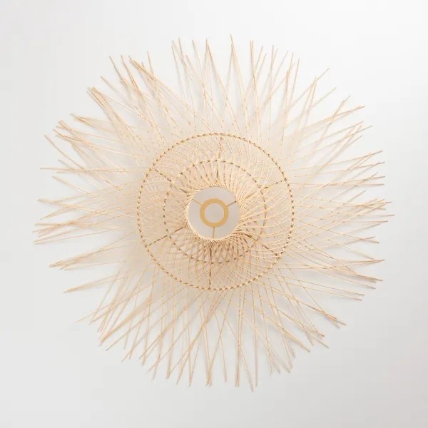 Brilagi - Lustră LED aplicată CERIA BOHO, 1xE27/40W/230V, Ø 70 cm, bambus