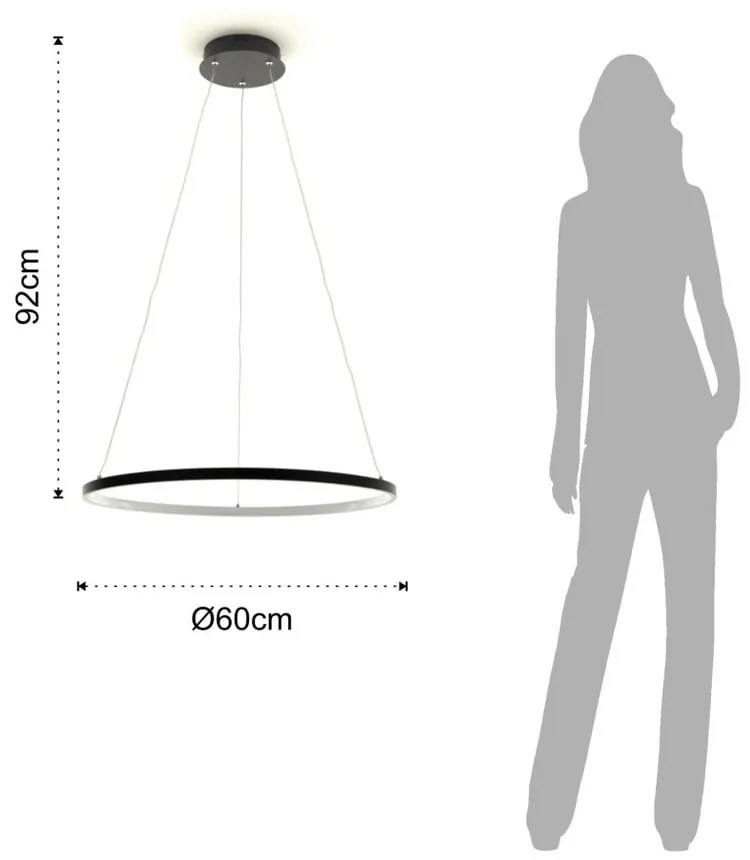 Lustră Tomasucci Ring, ⌀ 60 cm
