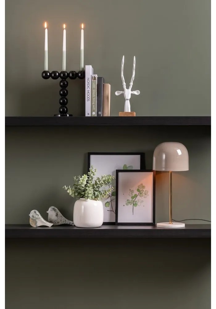 Veioză crem cu abajur din metal (înălțime 50 cm) Manta – Leitmotiv