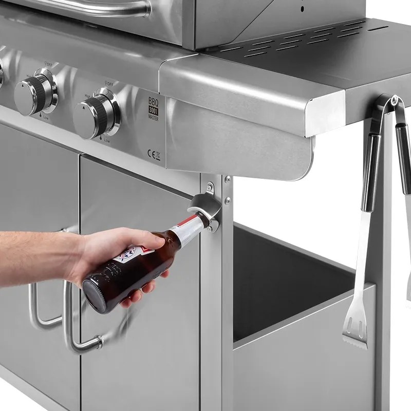 Grill gaz 3 arzatoare bbq 3001 master grill teesa