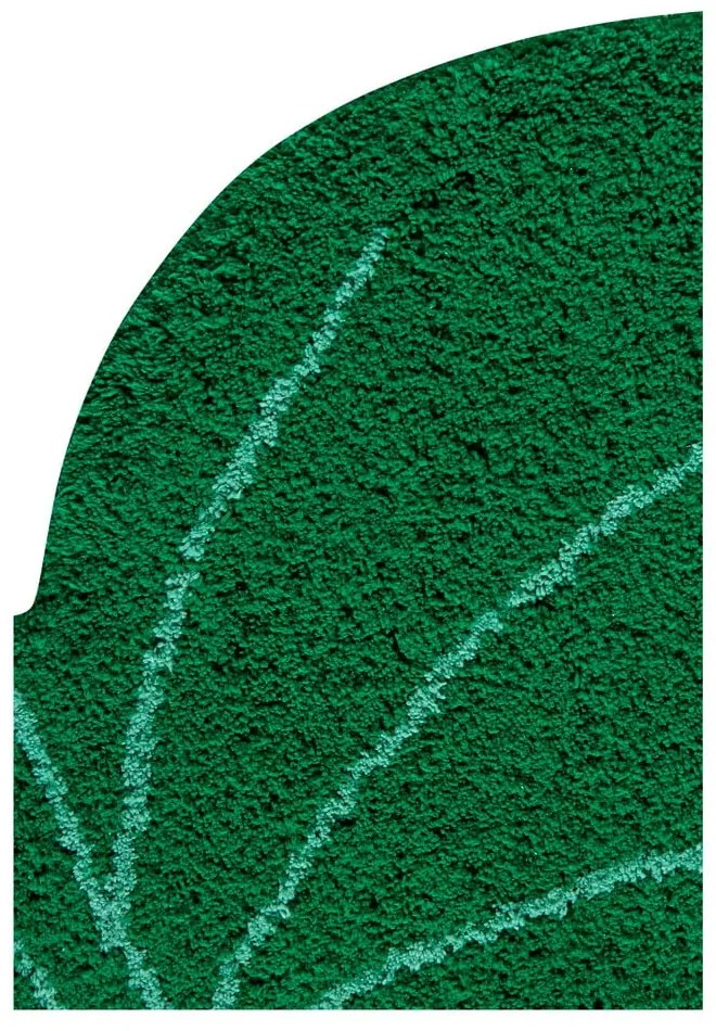 Covor pentru copii verde închis lavabil/țesut manual din bumbac 120x180 cm Monstera Leaf – Lorena Canals