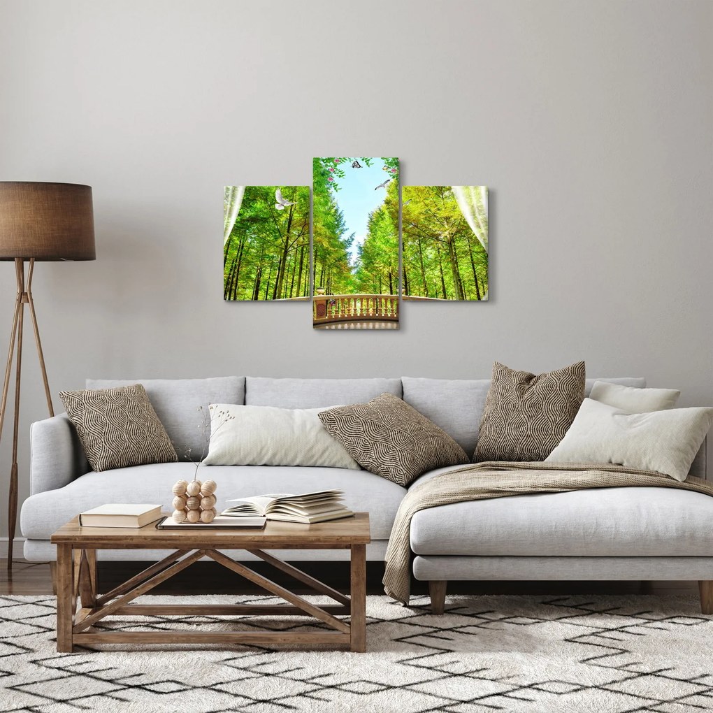 Tablou - Privire spre pădure (90x60 cm)