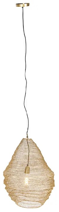 Lampă suspendată orientală aurie 45 cm - Nidum L
