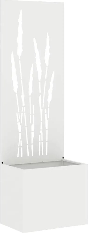 vidaXL Ecran de intimitate pentru grădină Traforaj Alb 50 x 140 cm