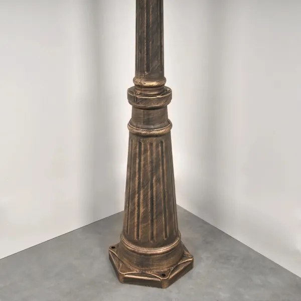 Lampă de exterior 3xE27/20W/230V IP43 2,58 m patină