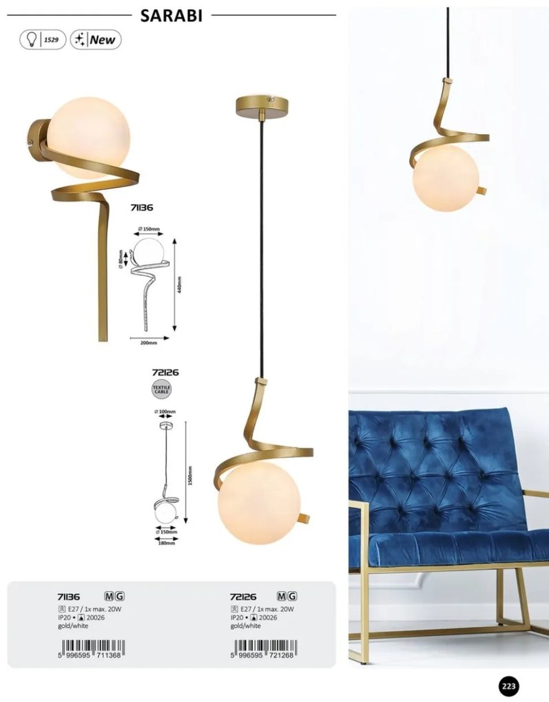 Pendul design modern Sarabi