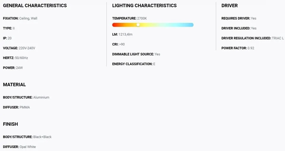 Lustra / Plafoniera LED design modern slim SHOKU 35cm negru