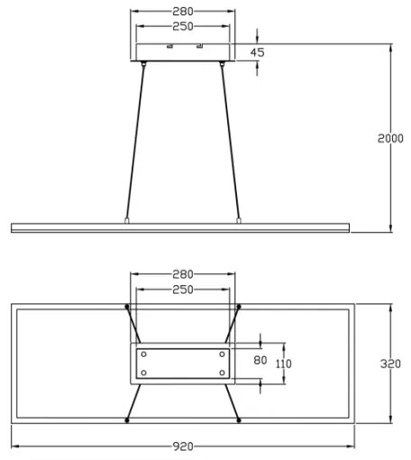 Lustră LED dimabilă BARD LED/52W/230V 4000K alb Fabas Luce 3394-43-102