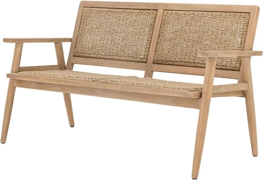 Canapea de grădină în culoare naturală din lemn masiv Sorrento – Bloomingville