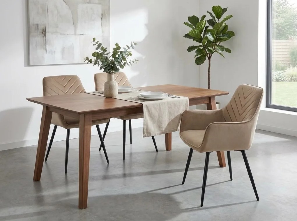 Scaun de dining tapiTat FIGO, bej/negru