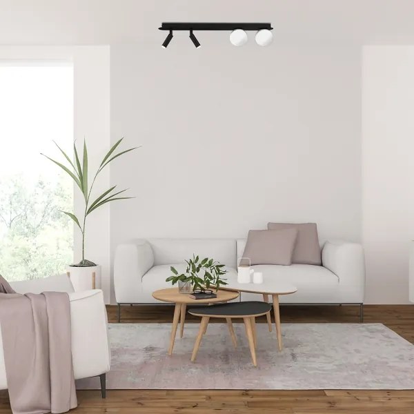 Spot SIRIO 4xG9/25W/230V negru