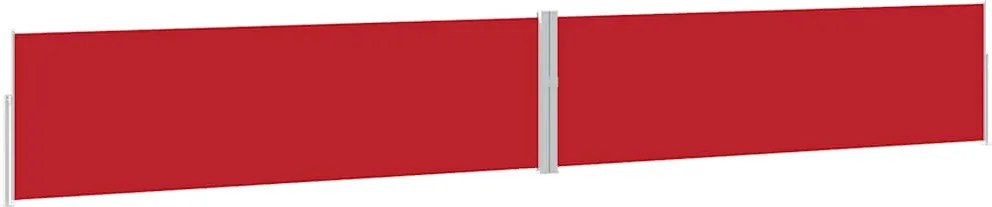 vidaXL Copertină laterală retractabilă de terasă, roșu, 170 x 1200 cm
