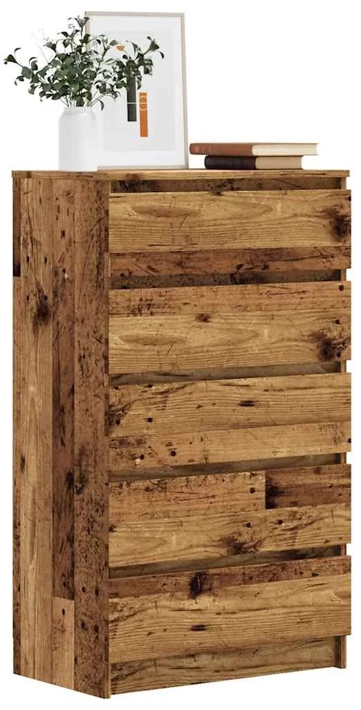 vidaXL Dulap cu sertare, lemn vechi, 60x36x103 cm, lemn prelucrat