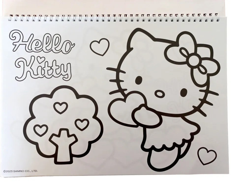 Hello Kitty Sweetheart Caiet de schițe spirală A/4 cu 40 de foi și autocolante