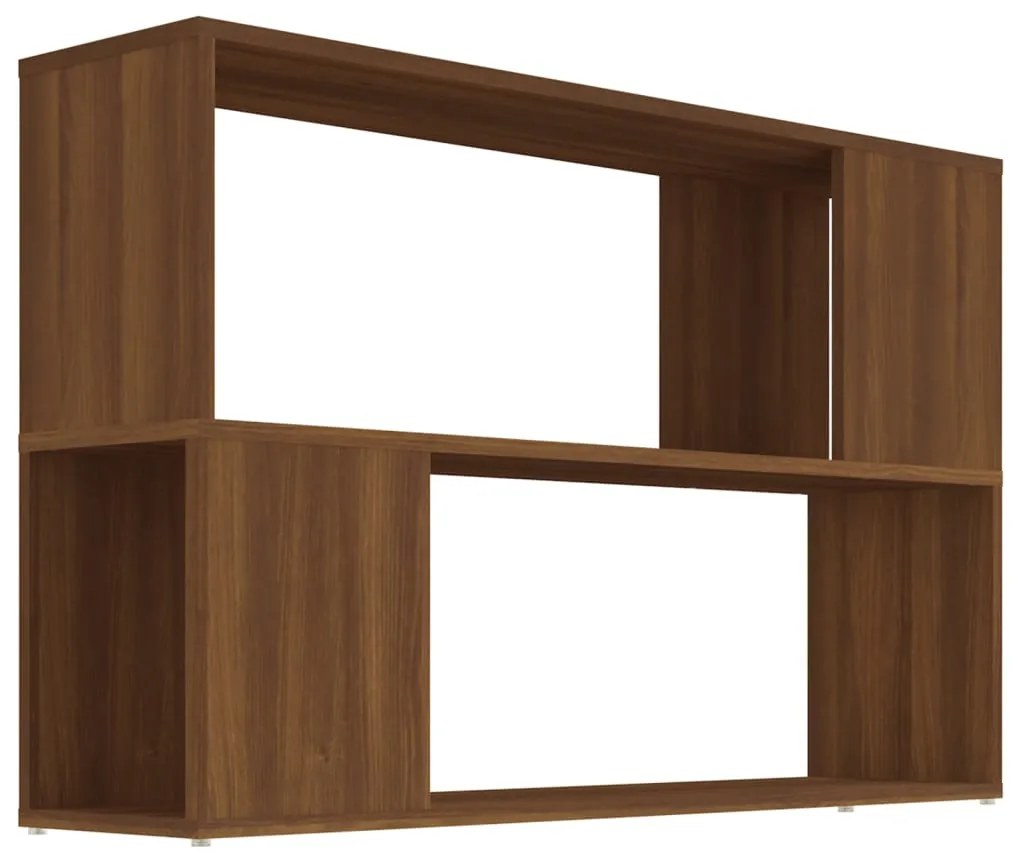 816040 vidaXL Bibliotecă, stejar maro, 100x24x63 cm, lemn prelucrat